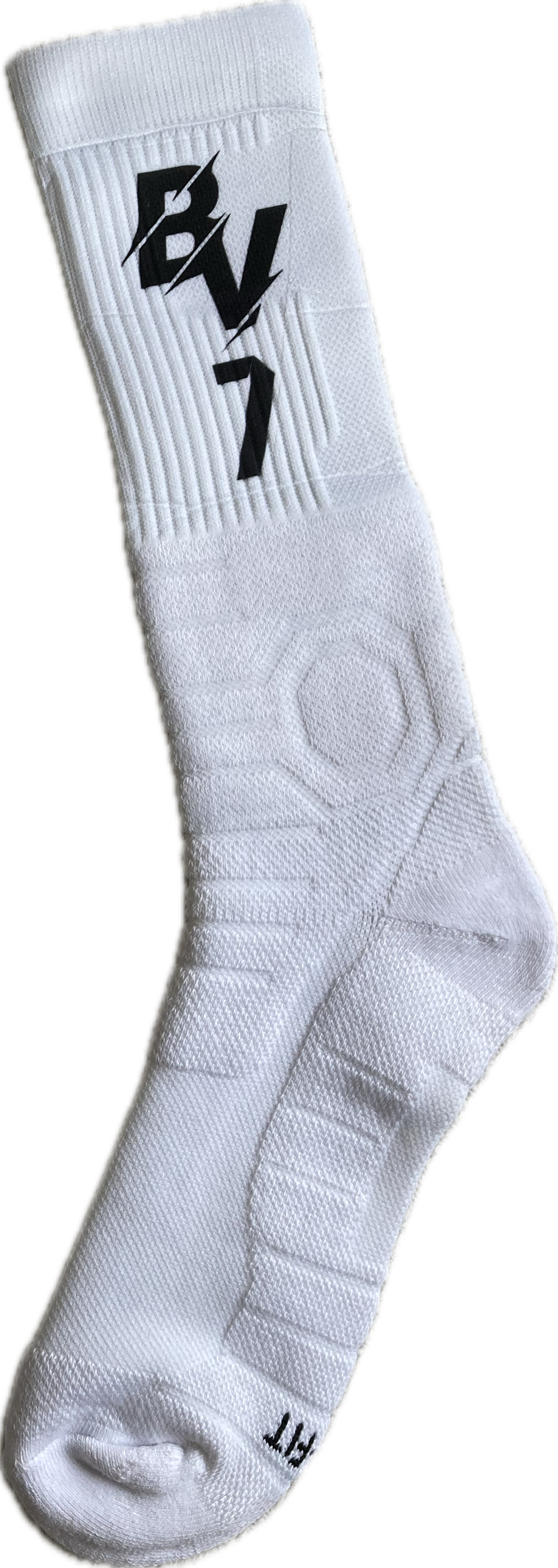 Custom Sports Socks - Logo & Number Printed Left