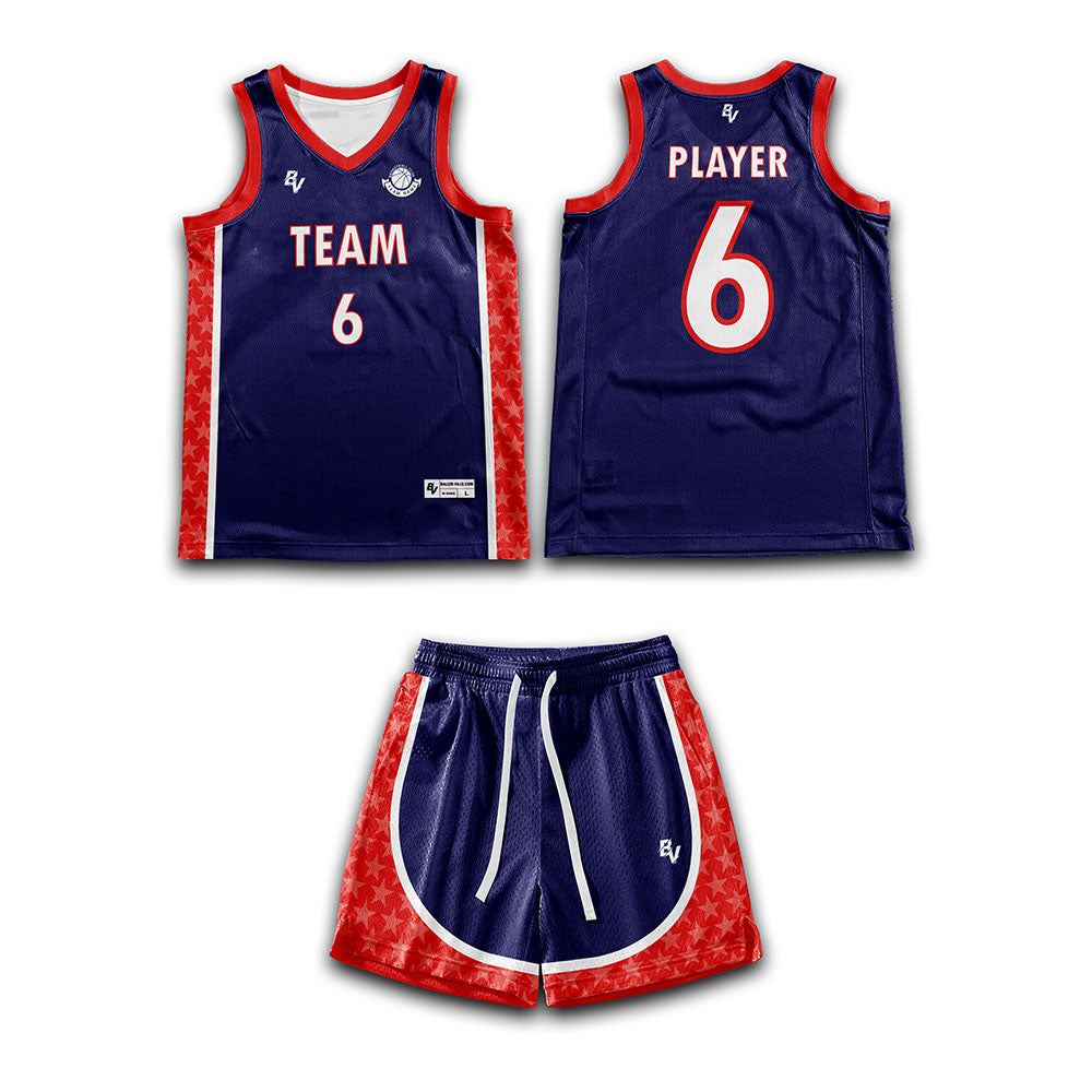 Ballerville - Harlem - Custom Reversible Basketball Uniform 2