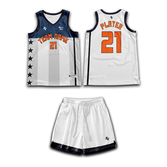 Ballerville - Throwback - Custom Reversible Basketball Uniform 1