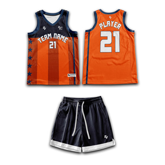 Ballerville - Throwback - Custom Basketball Game Uniform 1