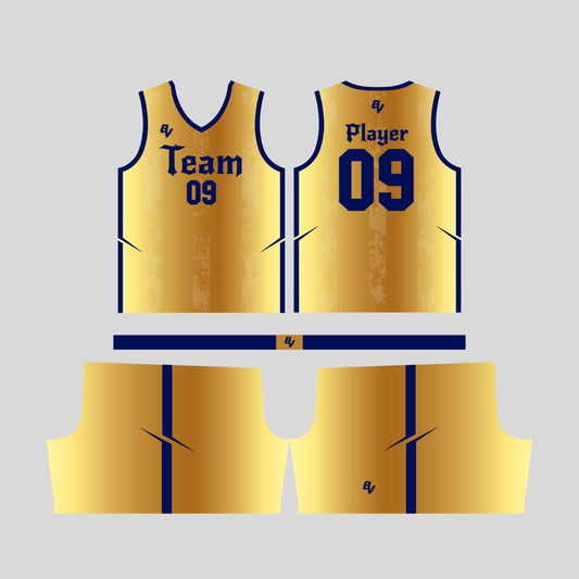 Royal - Reversible Basketball Uniform - Custom and Personalized