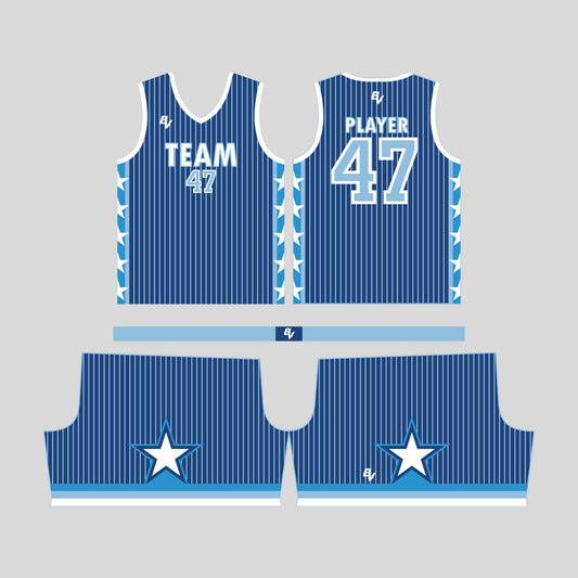 Retro - Reversible Basketball Uniform - Custom and Personalized