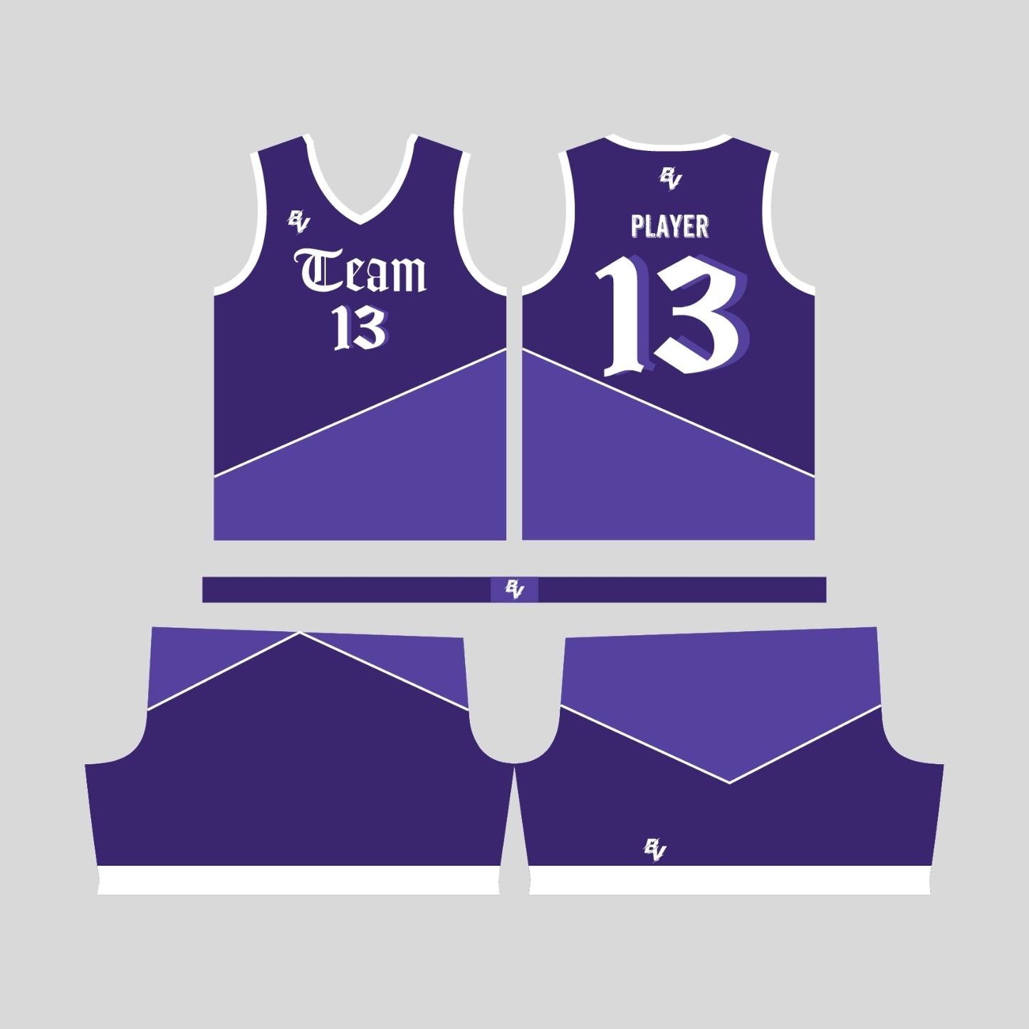 The Knight - Reversible Basketball Uniform - Custom and Personalized