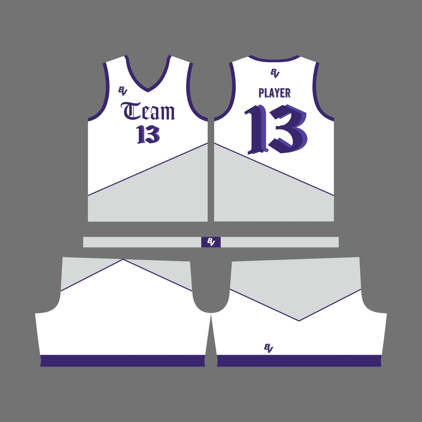 The Knight - Reversible Basketball Uniform - Custom and Personalized