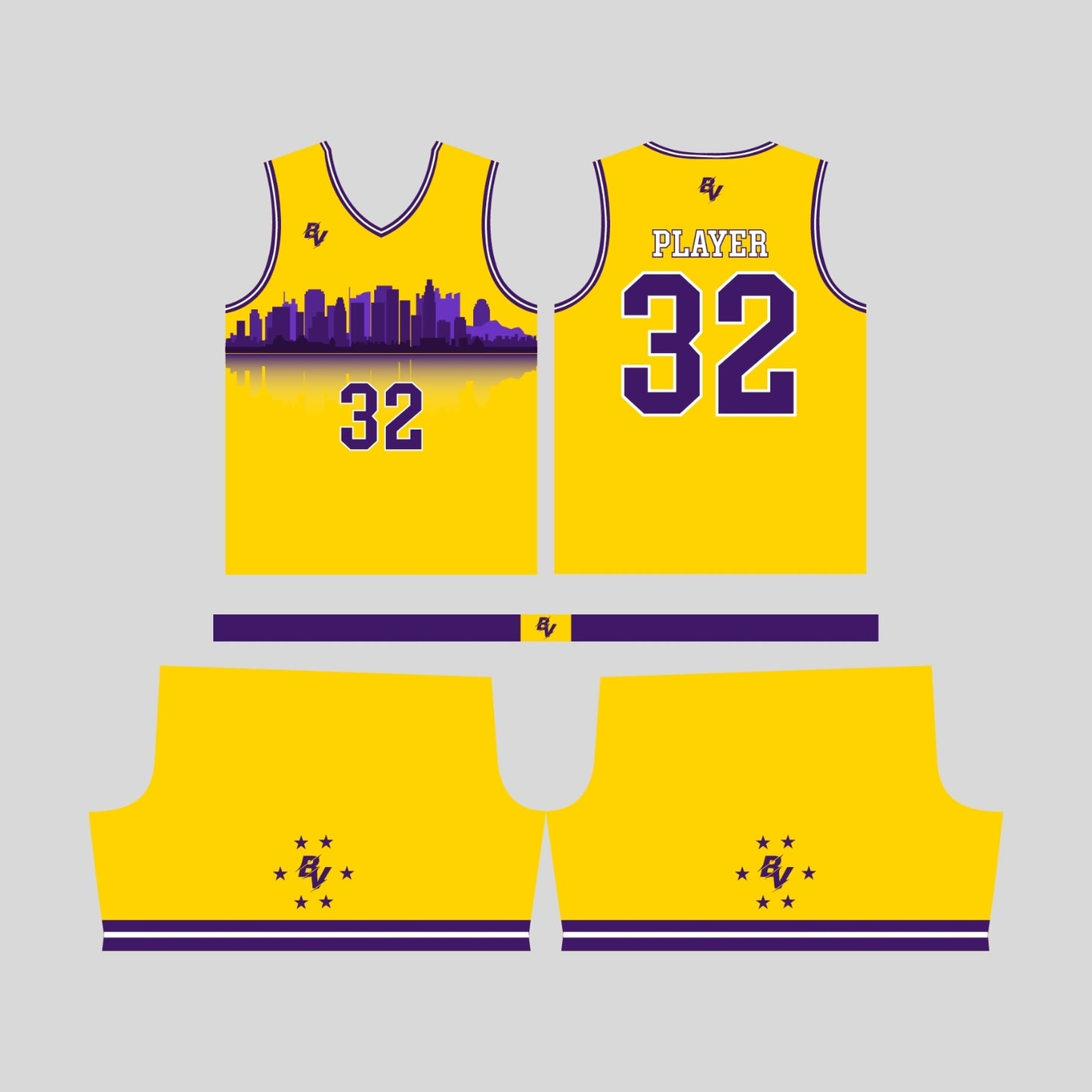 City Edition - Reversible Basketball Uniform - Custom and Personalized