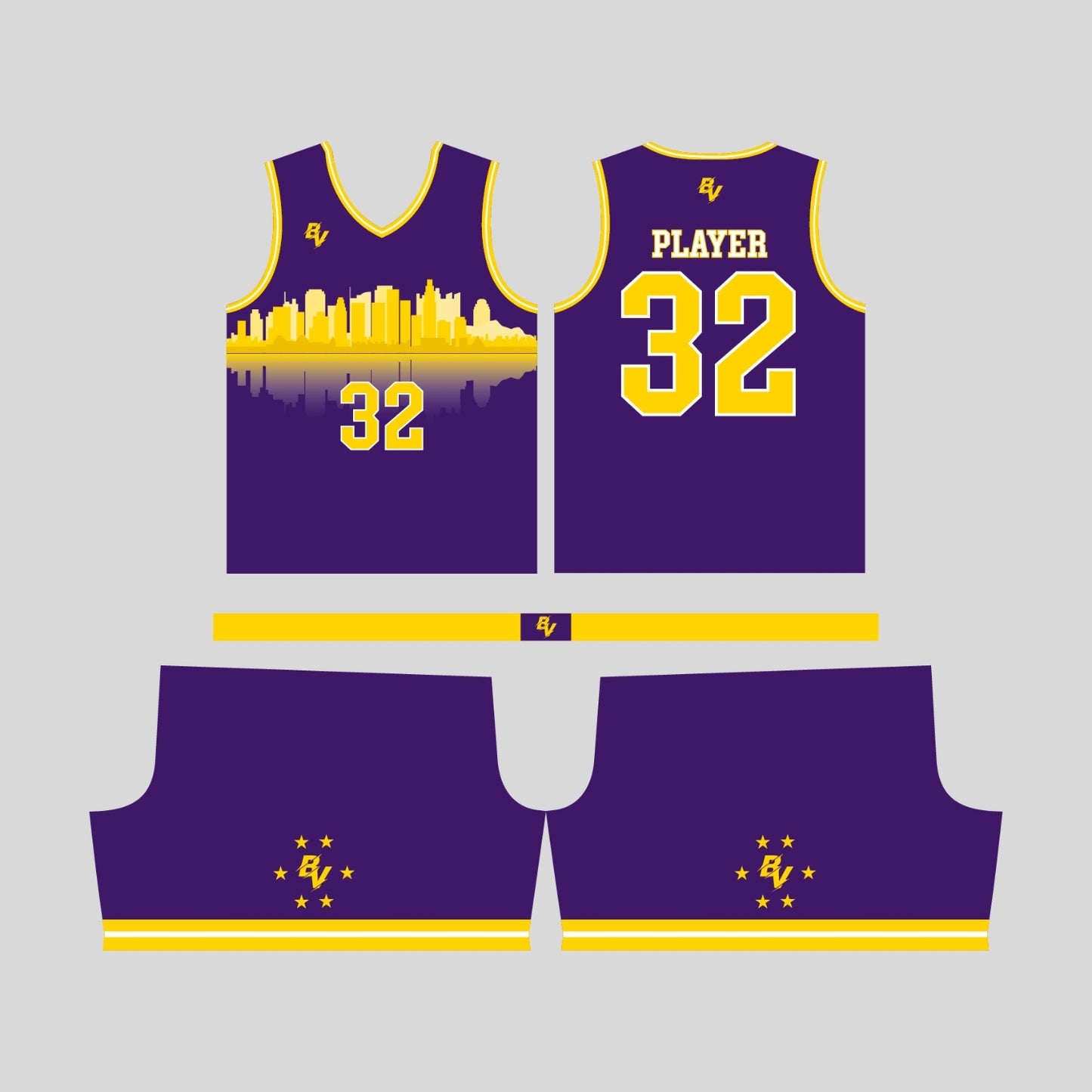 City Edition - Reversible Basketball Uniform - Custom and Personalized